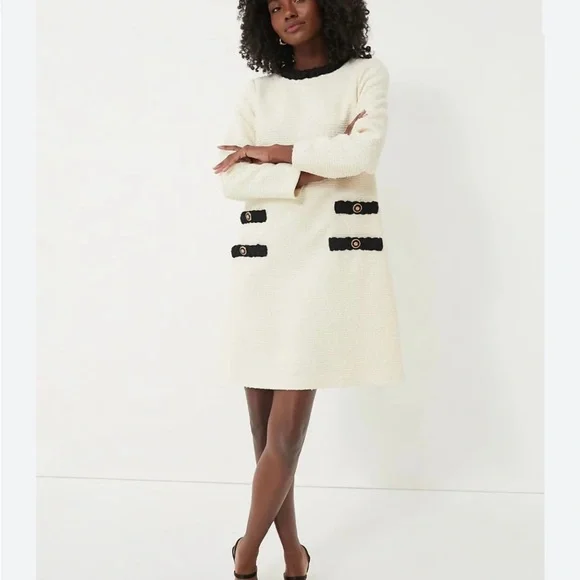 Tuckernuck Cream Sheath Dress with Peter Pan Collar - Picture 3 of 16